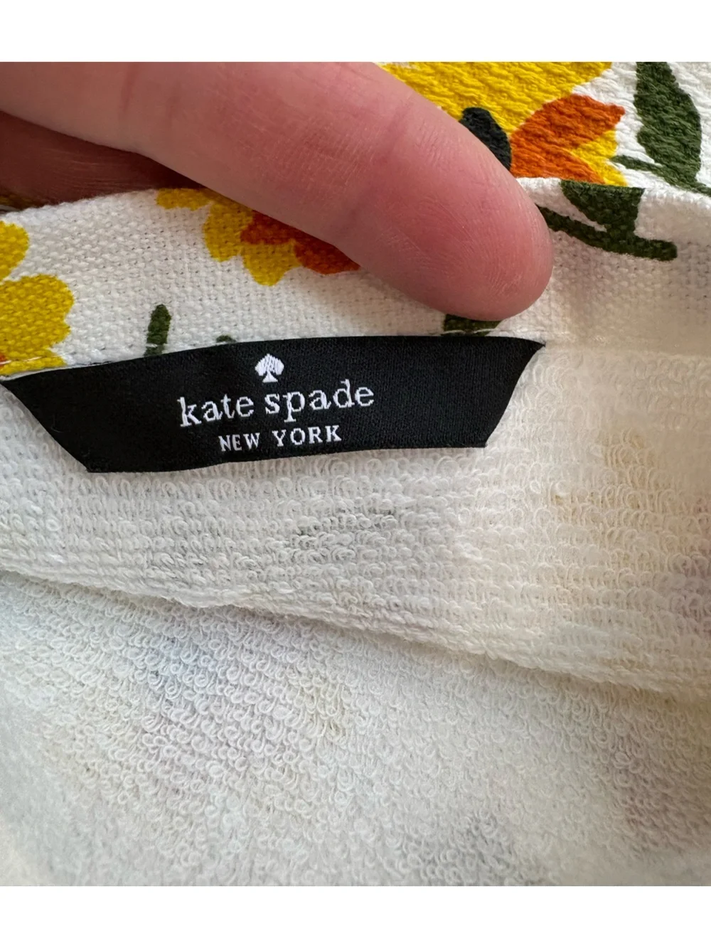 NWT kate spade Floral Kitchen Towels - Yellow, Orange & Green